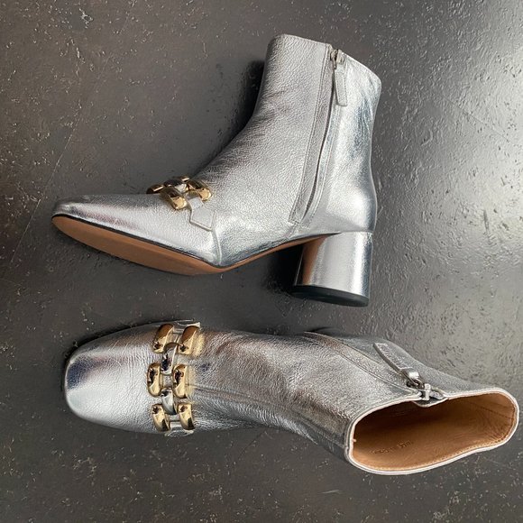 Marc Jacobs Silver Booties - Picture 1 of 4